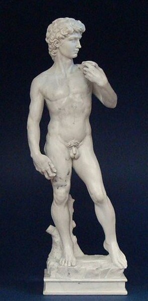 Sculpture Italian Renaissance masterpiece David by Michelangelo Statue